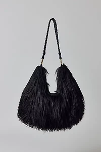 Silence + Noise Yasmin Faux Fur Hobo Bag