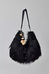 Silence + Noise Yasmin Faux Fur Hobo Bag