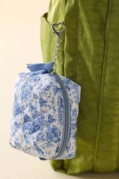 Mini Quilted Pouch Keychain