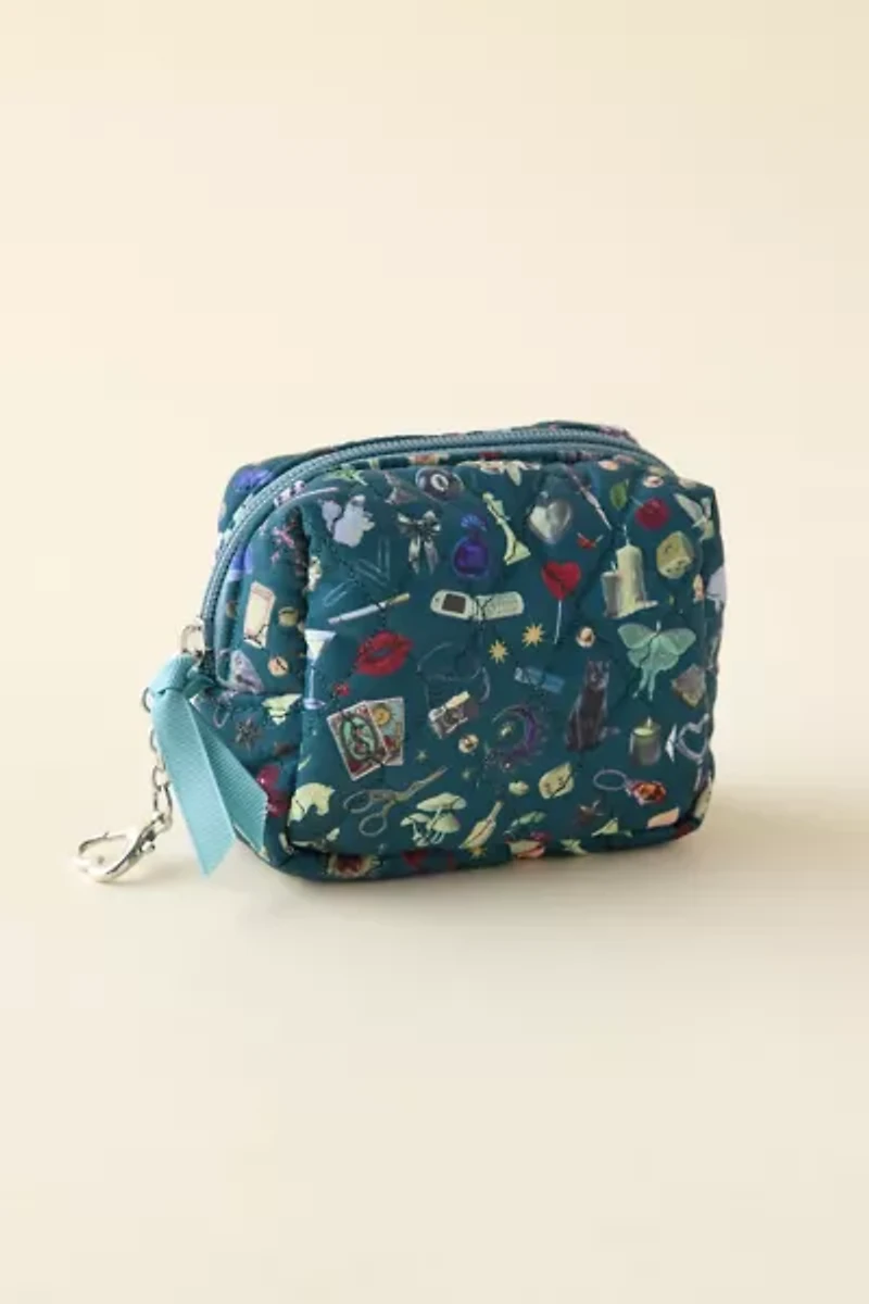 Mini Quilted Pouch Keychain