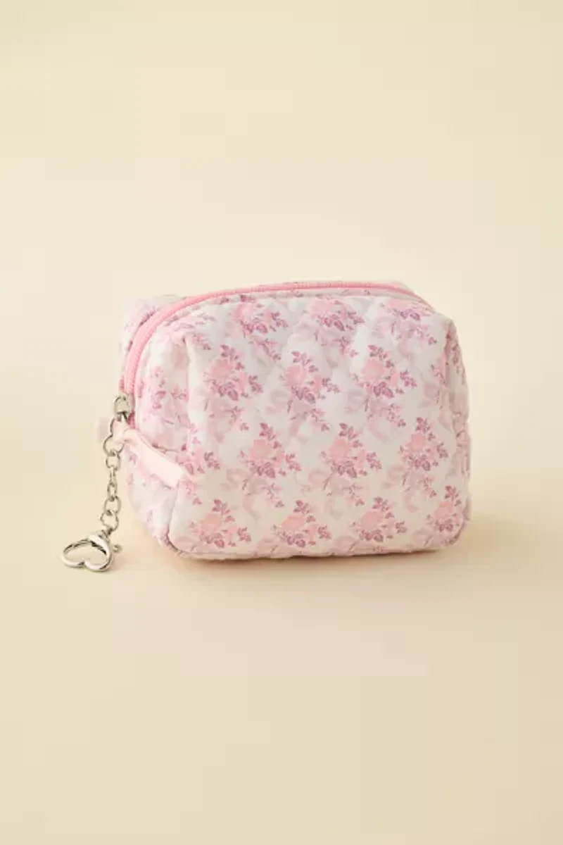 Mini Quilted Pouch Keychain