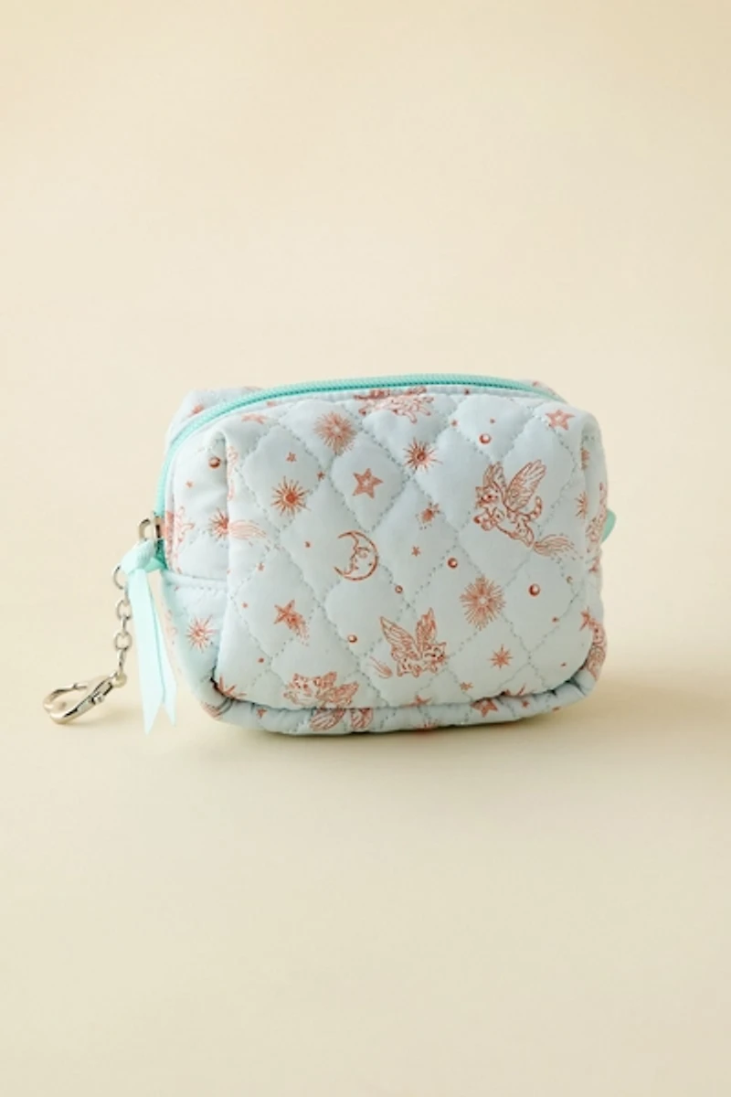 Mini Quilted Pouch Keychain