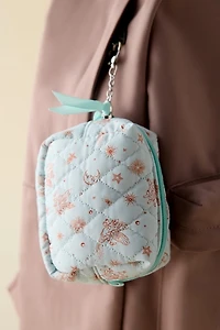 Mini Quilted Pouch Keychain