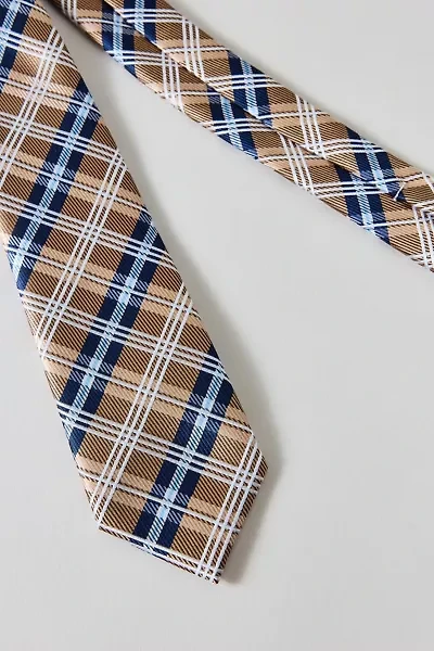 Plaid Pattern Neck Tie