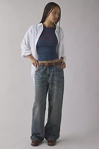 NYC Graphic Off-The-Shoulder Slim Tee