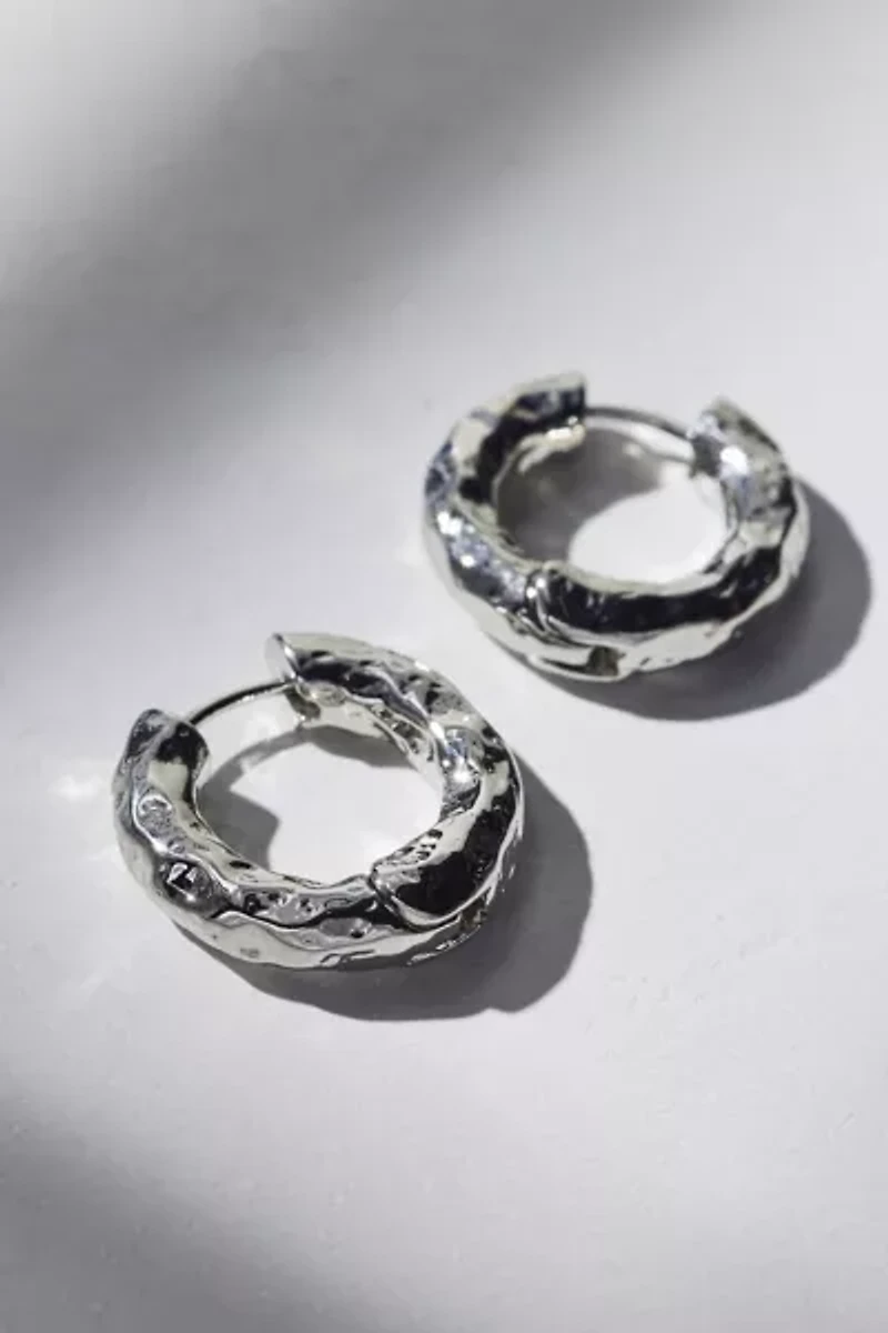 Siena Textured Hoop Earring