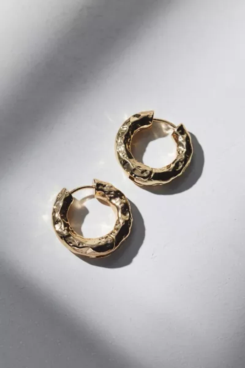 Siena Textured Hoop Earring