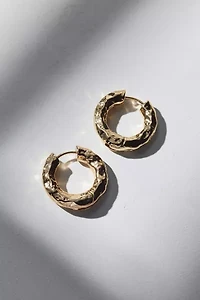 Siena Textured Hoop Earring