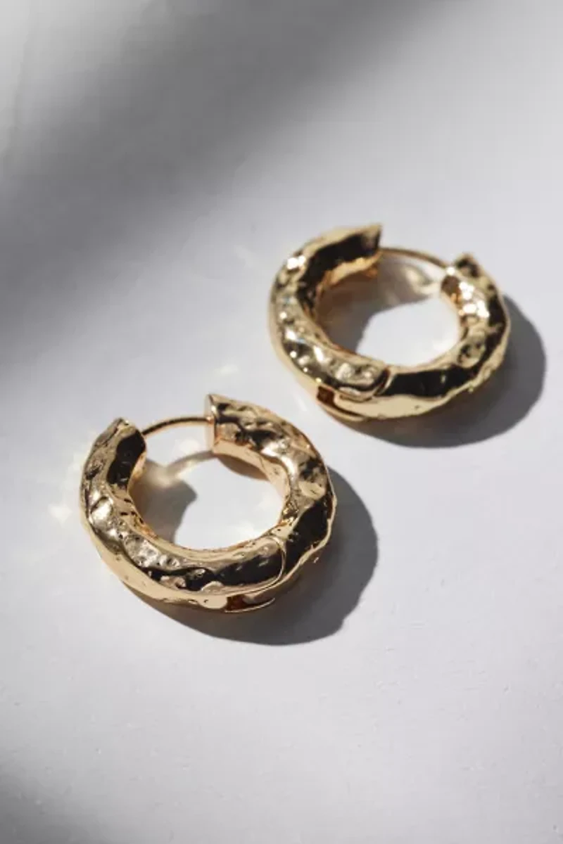 Siena Textured Hoop Earring