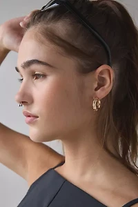 Siena Textured Hoop Earring