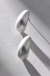 Matte Metal Dome Post Earring