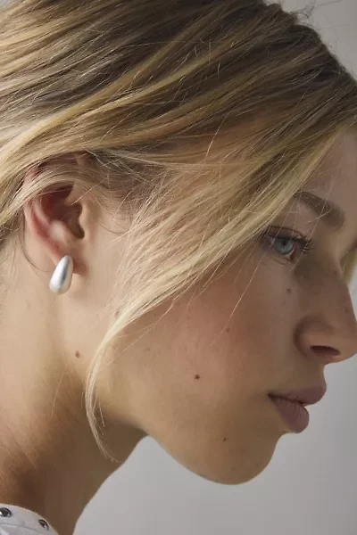 Matte Metal Dome Post Earring
