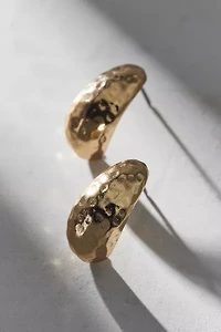 Hammered Dome Post Earring