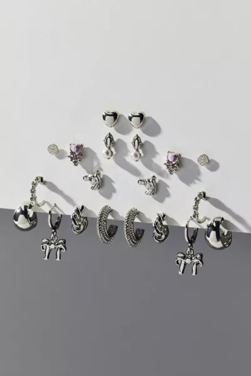 Kit Metal Multi Earrings Set