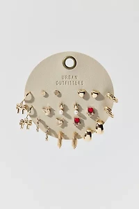 Kit Metal Multi Earrings Set
