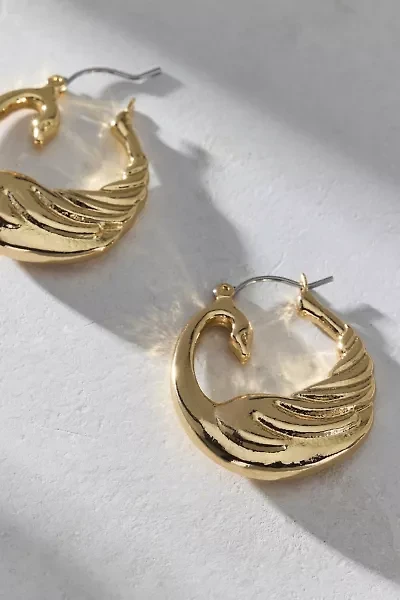 Odette Swan Hoop Earring