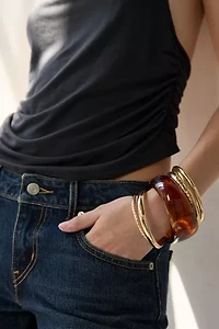 Stoney Marbled Bangle Bracelet