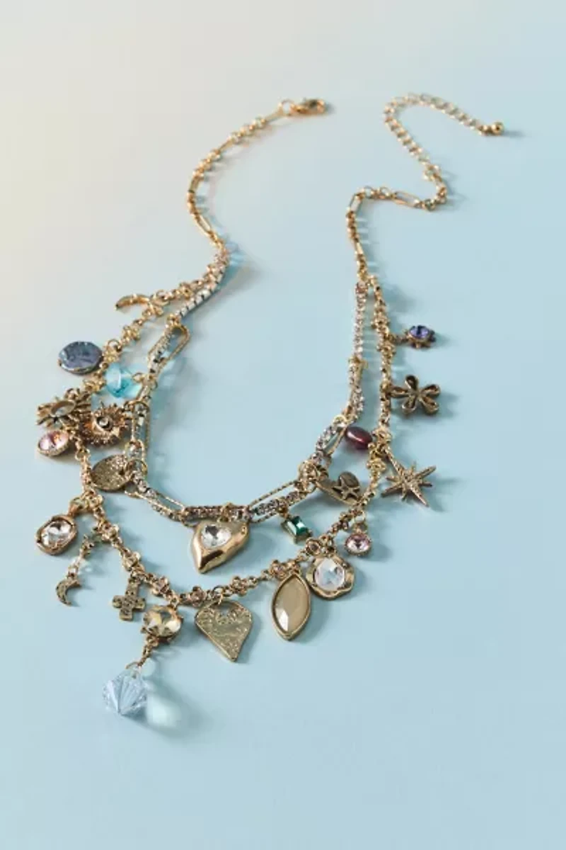 Aria Layered Charm Necklace