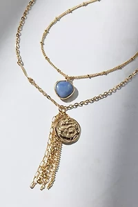 Eve Chain Pendant Layering Necklace Set