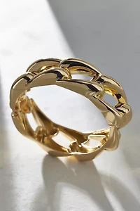 Chunky Metal Chain Link Cuff Bracelet