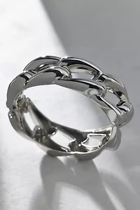 Chunky Metal Chain Link Cuff Bracelet