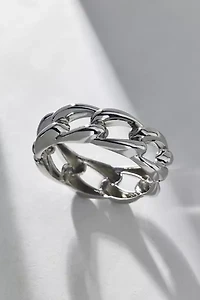 Chunky Metal Chain Link Cuff Bracelet