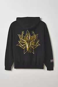 Vintage By Devin Tool Band Graphic Zip-Up Hoodie Sweatshirt