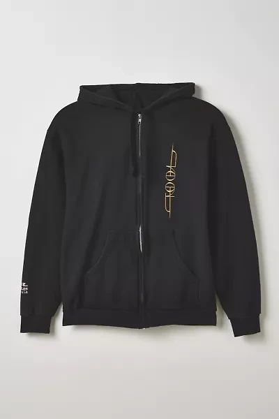Vintage By Devin Tool Band Graphic Zip-Up Hoodie Sweatshirt