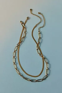 Waterproof Anya Chain Layered Necklace