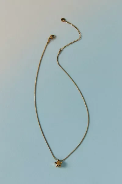 Waterproof Maya Puffy Star Pendant Necklace