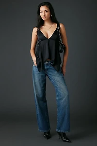 UO Spellbound Satin Hanky Hem Babydoll Cami