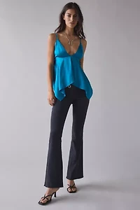 UO Spellbound Satin Hanky Hem Babydoll Cami