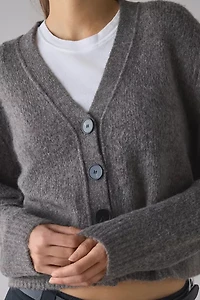 Glamorous Marled Knit Cropped Cardigan