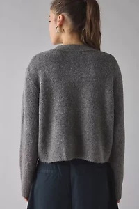 Glamorous Marled Knit Cropped Cardigan