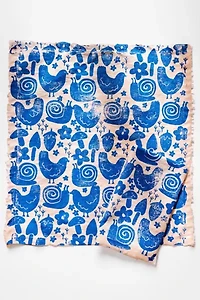 Julie Peach Block Printed Garden Party Napkins