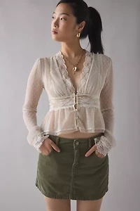 BDG Onna Corduroy Micro Mini Skirt