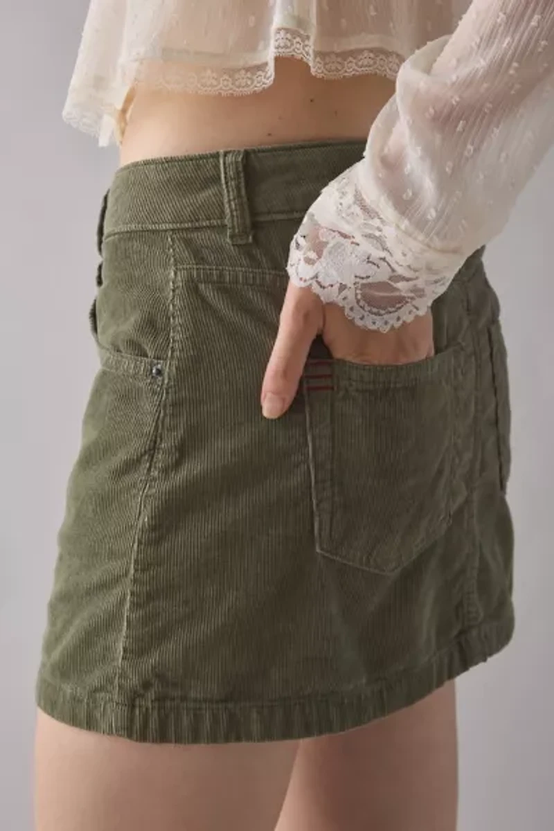 BDG Onna Corduroy Micro Mini Skirt