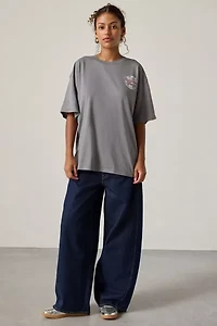 NYC Champagne Lounge Disco Ball Graphic T-Shirt Dress