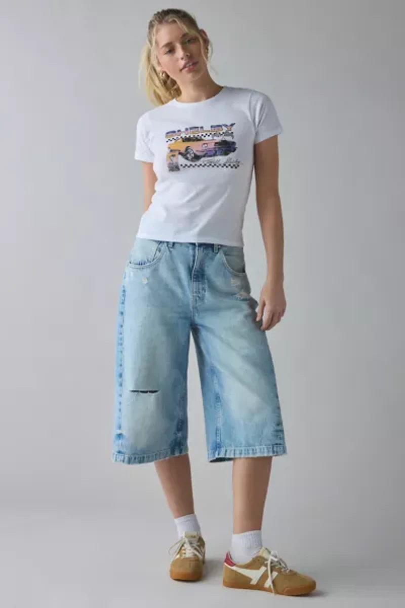 Shelby Race Car Checkerboard Graphic Baby Tee