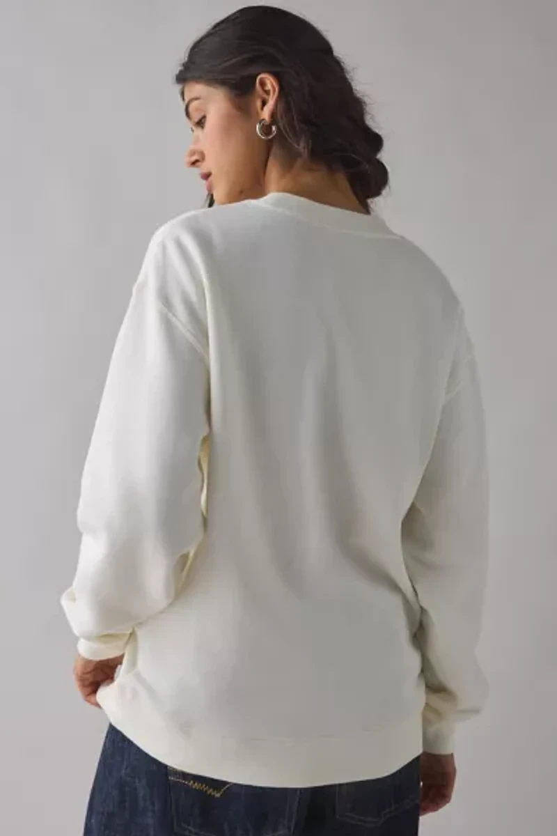 Peanuts Motorsport Graphic Oversized Crew Neck Pullover