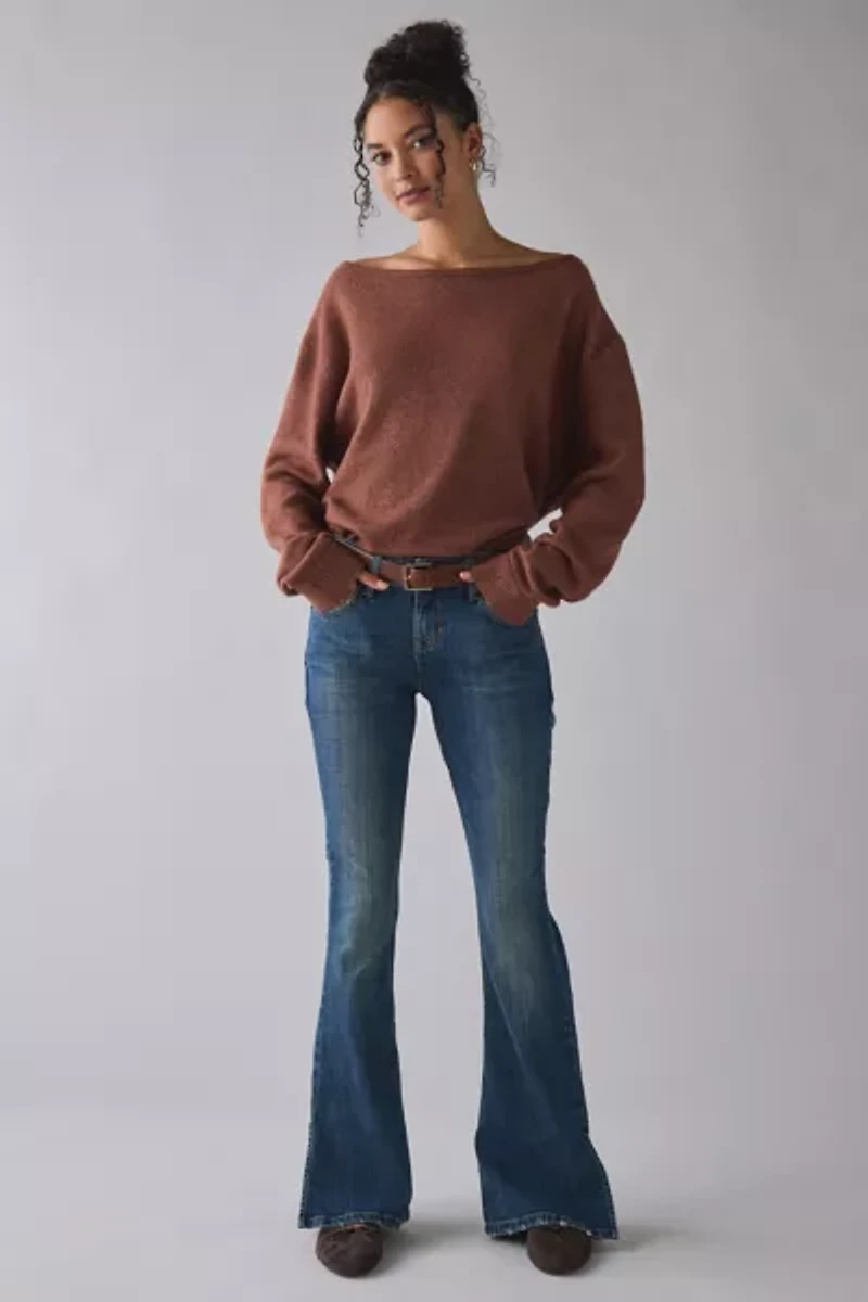 BDG Brooke Split Hem Low-Rise Flare Jean