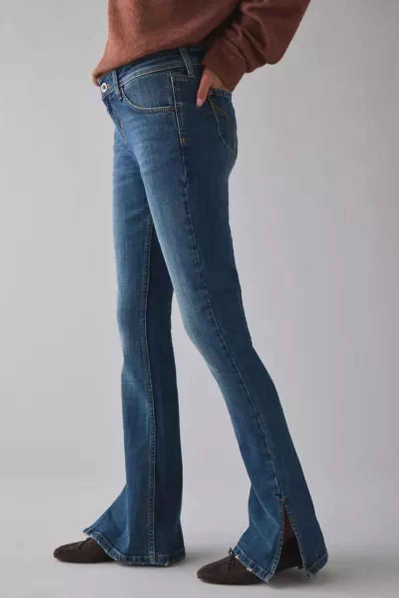 BDG Brooke Split Hem Low-Rise Flare Jean