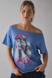 DAY Hole Pretty On The Inside Graphic Off-The-Shoulder Tee