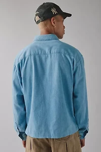 ReMADE By UO Chambray Cutoff Shirt