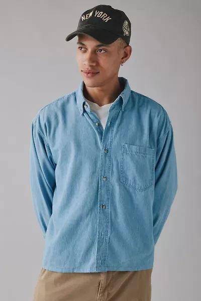 ReMADE By UO Chambray Cutoff Shirt