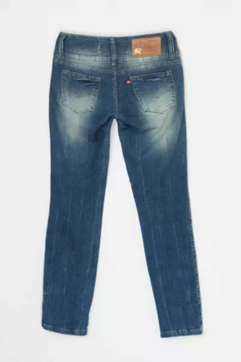 Vintage Y2k Low-Rise Skinny Faded Jeans