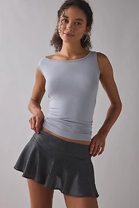 Kimchi Blue Audrey Semi-Sheer Shimmer Knit Mini Skirt