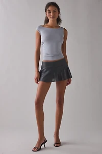 Kimchi Blue Audrey Semi-Sheer Shimmer Knit Mini Skirt