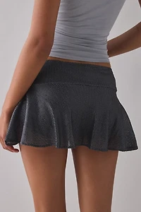 Kimchi Blue Audrey Semi-Sheer Shimmer Knit Mini Skirt