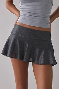 Kimchi Blue Audrey Semi-Sheer Shimmer Knit Mini Skirt
